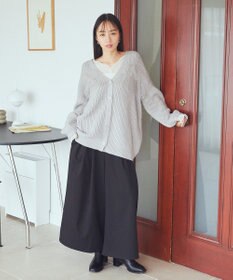 earth music&ecology チュールフリルカーディガン