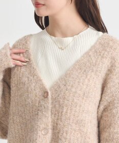 earth music&ecology 【ベルト付き】ＭＩＸカラーブークレカーディガン