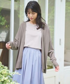 ANY L 【マシンウォッシュ/UVカット】ミドルレングスカーディガン