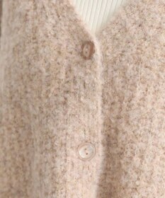 earth music&ecology 【ベルト付き】ＭＩＸカラーブークレカーディガン