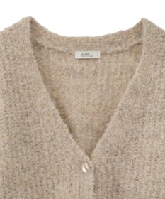 earth music&ecology 【ベルト付き】ＭＩＸカラーブークレカーディガン