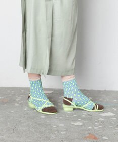 TRICOTE バンピーメッシュドットソックス