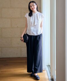 ANY 【ウエストゴム】イージーケアライトストレッチワイドパンツ