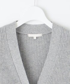 自由区 【洗える】ウールカシミヤブレンドラメスパンコールニット カーディガン