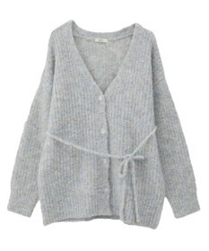 earth music&ecology 【ベルト付き】ＭＩＸカラーブークレカーディガン