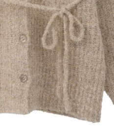 earth music&ecology 【ベルト付き】ＭＩＸカラーブークレカーディガン