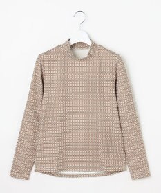 23区GOLF 【WOMEN】モノグラムプリントモックネック