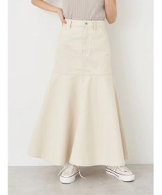 earth music&ecology ペプラムマーメイドデニムスカート