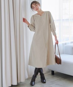 Tiaclasse 【洗える】ピーチスキンAラインワンピース