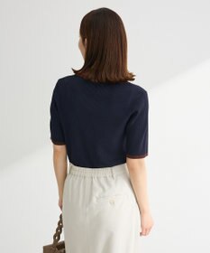 Green Parks 配色ニットポロ