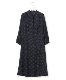 23区 【洗える】トライアングルプリント ボウタイ ワンピース