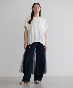 YECCA VECCA 裾ドロストデザインロゴTee