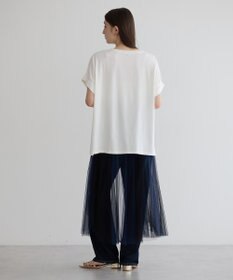 YECCA VECCA 裾ドロストデザインロゴTee