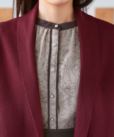 Tiaclasse 【洗える】リブ編み着流しカーディガン