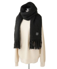 MOONBAT 【WEB限定】FURLA ウール混シャギー無地マフラー/幅40cm