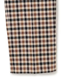 J.PRESS MEN カシミヤタッチワイド イージーチェックパンツ