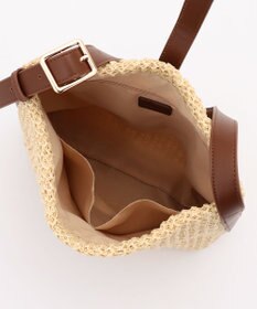 ANY フェイクラフィアワンショルダーバッグ