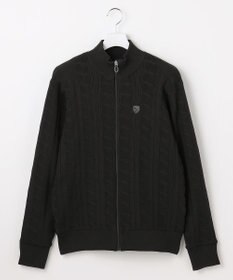 23区GOLF 【MEN】ケーブルジップアップカーディガン　防風裏地付き