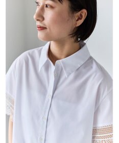 Te chichi レースヘムクロップトシャツ