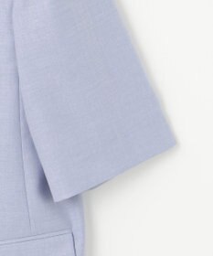 自由区 【洗える】ハーフスリーブ ジャケット