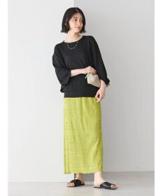 AMERICAN HOLIC 接触冷感トライアングルスリーブニットプルオーバー