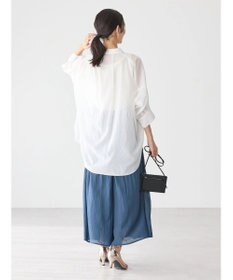 AMERICAN HOLIC 接触冷感５分袖変形ドルマンシアーシャツ