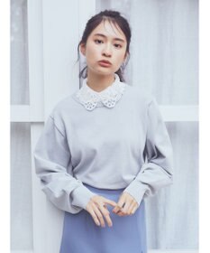 earth music&ecology 襟付きニットプルオーバー