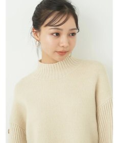 earth music&ecology 袖ボタンニットプルオーバー