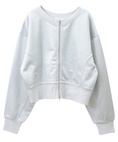 Green Parks サテンボンディングＺｉｐカーディガン