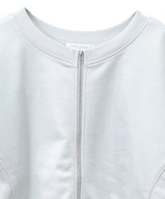 Green Parks サテンボンディングＺｉｐカーディガン