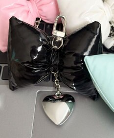WEGO クッションリボンハートキーホルダー