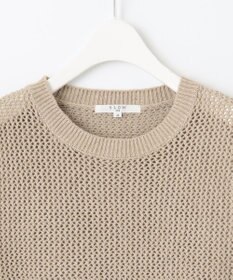 23区 【SLOW/洗える】メッシュニット ベスト