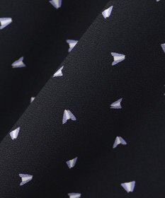 23区 【洗える】トライアングルプリント ボウタイ ワンピース