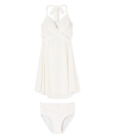 San-ai Resort（三愛水着楽園） ワコール定番商品カップ使用、GHIカップの大きなお胸に対応【グラマラスフィット】クロスワイヤーAライン水着　11EF-ML・13GHI-L LL