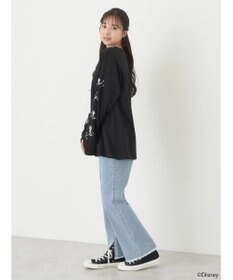 earth music&ecology Ｄｉｓｎｅｙ／袖プリントフィガロロンＴ