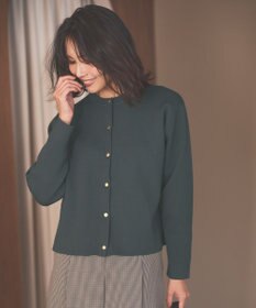 ANY 【UVカット・洗濯機可】クロップド丈スナップカーディガン