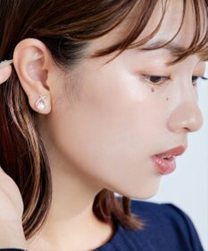 Tiaclasse 【選べる2TYPEデザイン】【金属アレルギー対応】クロスドロップピアス＆イヤリング