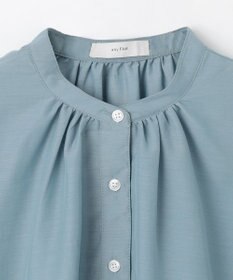 ANY シアーテックリネンギャザーブラウス
