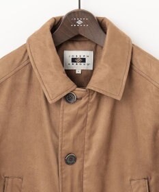 JOSEPH ABBOUD 【キルトレスダウン】ナチュラルダイスウェード ダウンコート