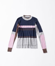 TRICOTE ボーダーリブセーター
