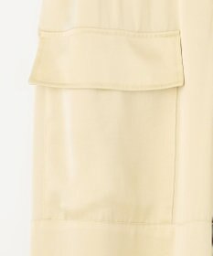 NAVE 【Nave・洗える/ウエストゴム】ヴィンテージサテン ワイドパンツ