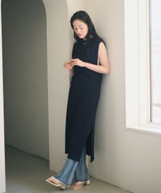 #Newans 【洗える】サーマルノースリーブワンピース