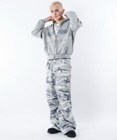 WEGO 【ユニセックス着用ITEM】ブリーチハトメZIPパーカー