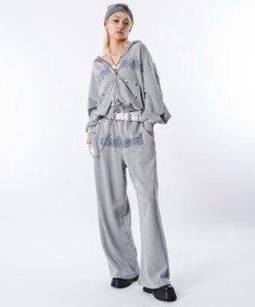 WEGO 【ユニセックス着用ITEM】ブリーチハトメZIPパーカー