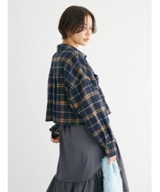 Green Parks ・ＥＬＥＮＣＡＲＥ　ＤＵＥ　シャギーチェックショートシャツ