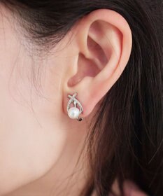 Tiaclasse 【選べる2TYPEデザイン】【金属アレルギー対応】クロスドロップピアス＆イヤリング