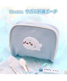 Mother garden しろたん サガラ刺繍 横型ポーチ