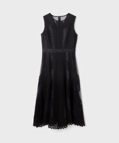 GRACE CONTINENTAL レースパッチワークドレス