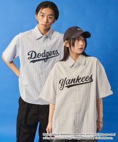 WEGO 【ユニセックス着用ITEM】別注MLBストライプグラフィックシャツ（SS）