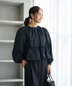 #Newans 撥水加工/UVカット機能付きペプラムライトブルゾン